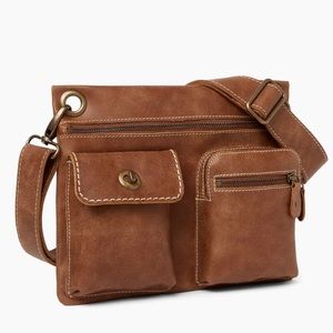 *BNWOT* Roots Tribe Leather Villager Bag